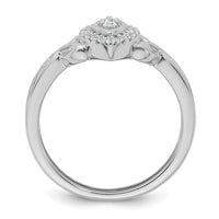 Load image into Gallery viewer, 14k White Gold Complete Diamond Marquise Cluster Engagement Ring
