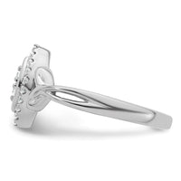 Load image into Gallery viewer, 14k White Gold Complete Diamond Marquise Cluster Engagement Ring
