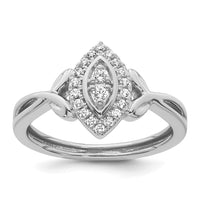 Load image into Gallery viewer, 14k White Gold Complete Diamond Marquise Cluster Engagement Ring

