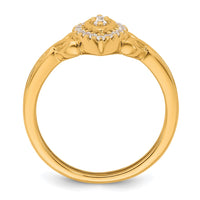 Load image into Gallery viewer, 14k Complete Diamond Marquise Cluster Engagement Ring
