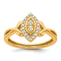 Load image into Gallery viewer, 14k Complete Diamond Marquise Cluster Engagement Ring
