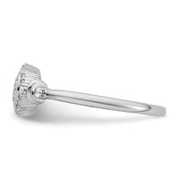 Load image into Gallery viewer, 14k White Gold Complete Diamond Round Cluster Halo Engagement Ring
