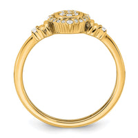 Load image into Gallery viewer, 14k Complete Diamond Round Cluster Halo Engagement Ring
