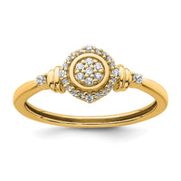 Load image into Gallery viewer, 14k Complete Diamond Round Cluster Halo Engagement Ring
