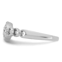 Load image into Gallery viewer, 14k White Gold Complete Diamond Round Cluster Halo Engagement Ring
