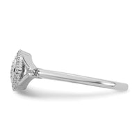 Load image into Gallery viewer, 14k White Gold Complete Diamond Round Cluster Halo Engagement Ring
