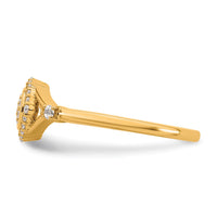 Load image into Gallery viewer, 14k Complete Diamond Round Cluster Halo Engagement Ring
