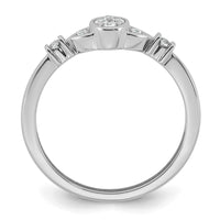 Load image into Gallery viewer, 14k White Gold Complete Diamond Cluster Oval Engagement Ring
