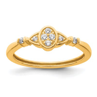 Load image into Gallery viewer, 14k Complete Diamond Cluster Oval Engagement Ring

