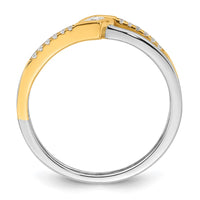 Load image into Gallery viewer, 14K Two-tone Complete Diamond Promise Ring
