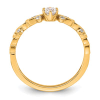 Load image into Gallery viewer, 14k Polished Complete Diamond Infinity Design Promise Ring
