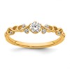 14k Polished Complete Diamond Infinity Design Promise Ring