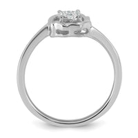 Load image into Gallery viewer, 14k White Gold Complete Diamond Cluster Round Engagement Ring
