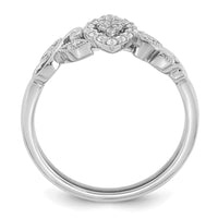 Load image into Gallery viewer, 14k White Gold Complete Diamond Cluster Marquise Engagement Ring
