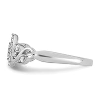Load image into Gallery viewer, 14k White Gold Complete Diamond Cluster Teardrop Engagement Ring
