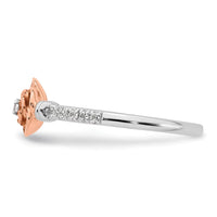 Load image into Gallery viewer, 14k Two-tone Complete Diamond Rose Promise Ring
