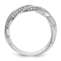 Load image into Gallery viewer, 14k White Gold Semi-mount Diamond Peg Set Twisted Engagement Ring
