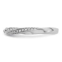 Load image into Gallery viewer, 14k White Gold Semi-mount Diamond Peg Set Twisted Engagement Ring
