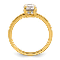 Load image into Gallery viewer, 14k Semi-mount Diamond Basket Round Center Engagement Ring
