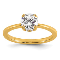 Load image into Gallery viewer, 14k Semi-mount Diamond Basket Round Center Engagement Ring
