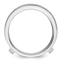 Load image into Gallery viewer, 14k White Gold Complete Diamond Ring Guard
