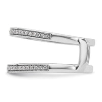 Load image into Gallery viewer, 14k White Gold Complete Diamond Ring Guard
