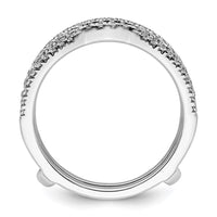 Load image into Gallery viewer, 14k White Gold Complete Diamond Ring Guard

