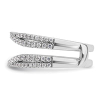 Load image into Gallery viewer, 14k White Gold Complete Diamond Ring Guard
