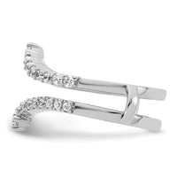 Load image into Gallery viewer, 14k White Gold Complete Diamond Ring Guard
