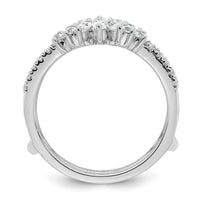 Load image into Gallery viewer, 14k White Gold Complete Diamond Ring Guard

