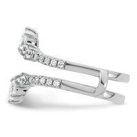 Load image into Gallery viewer, 14k White Gold Complete Diamond Ring Guard
