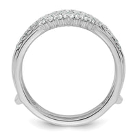 Load image into Gallery viewer, 14k White Gold Complete Diamond Ring Guard
