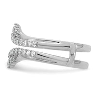 Load image into Gallery viewer, 14k White Gold Complete Diamond Ring Guard
