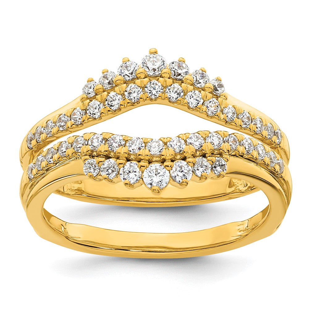 14k Complete Diamond Ring Guard