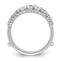 Load image into Gallery viewer, 14k White Gold Complete Diamond Ring Guard
