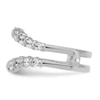 Load image into Gallery viewer, 14k White Gold Complete Diamond Ring Guard
