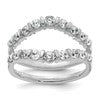 14k White Gold Complete Diamond Ring Guard