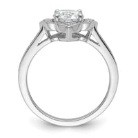Load image into Gallery viewer, 14k White Gold Semi-Mount Diamond Round Center Engagement Ring
