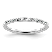Load image into Gallery viewer, 14k White Gold 1/5 carat Diamond Complete Wedding Band
