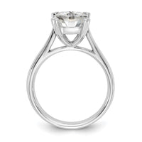 Load image into Gallery viewer, 14kw 2.5ct 8.0mm G H I True Light Moissanite Cushion-cut Solitaire Eng. Rin
