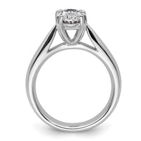 Load image into Gallery viewer, 14kw 2ct. 9x7mm G H I True Light Moissanite Oval Solitaire Eng. Ring
