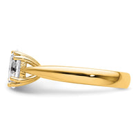 Load image into Gallery viewer, 14k 2ct. 9x7mm G H I True Light Moissanite Oval Solitaire Eng. Ring
