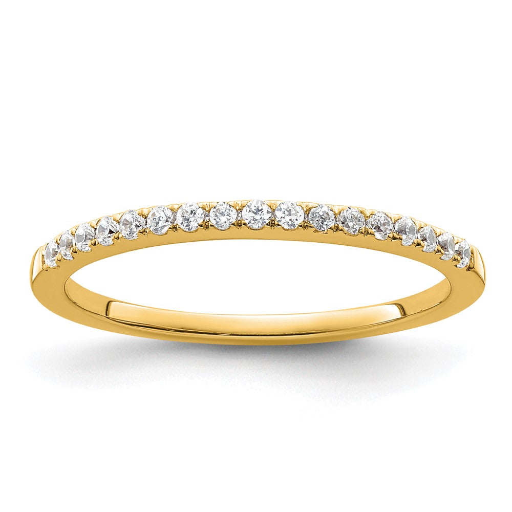 14k Yellow Gold 1/6 carat Diamond Complete Wedding Band