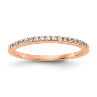 Load image into Gallery viewer, 14k Rose Diamond Wedding Band
