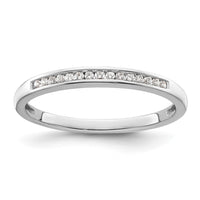 Load image into Gallery viewer, 14k White Gold 1/10 carat Diamond Complete Channel-set Wedding Band
