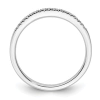 Load image into Gallery viewer, 14k White Gold 1/10 carat Diamond Complete Wedding Band
