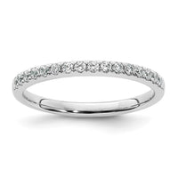 Load image into Gallery viewer, 14k White Gold 1/4 carat Diamond Complete Wedding Band
