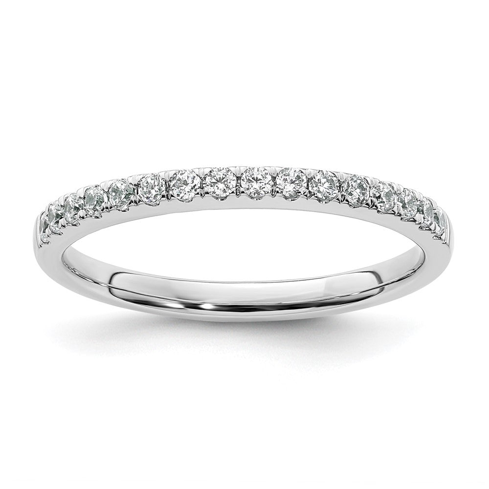 14k White Gold 1/4 carat Diamond Complete Wedding Band
