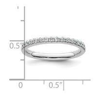 Load image into Gallery viewer, 14k White Gold Diamond Wedding Band G-I, SI1-2
