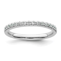 Load image into Gallery viewer, 14k White Gold 1/3 carat Diamond Complete Wedding Band
